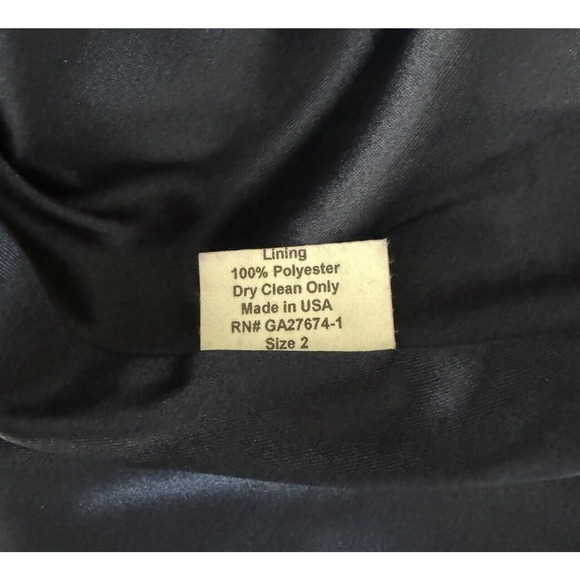 Anthropologie Eva Franco Dress Womens 2 Blue Gold Floral ShangriLa Kora Jacquard - Picture 9 of 9